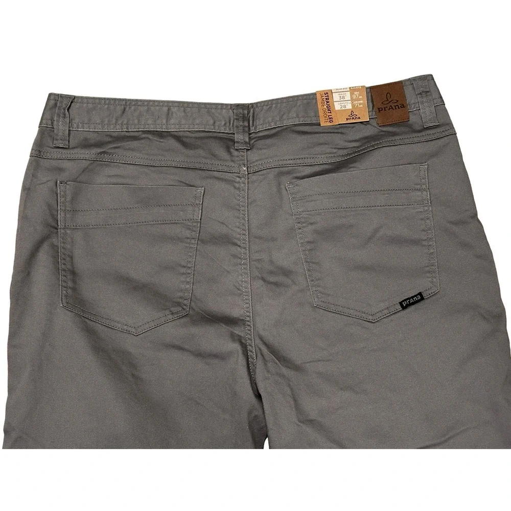 prAna MENS JEANS GRAVEL BRIDGER SLIM FIT STRAIGHT LEG‎ JEANS SZ 38/28 NEW